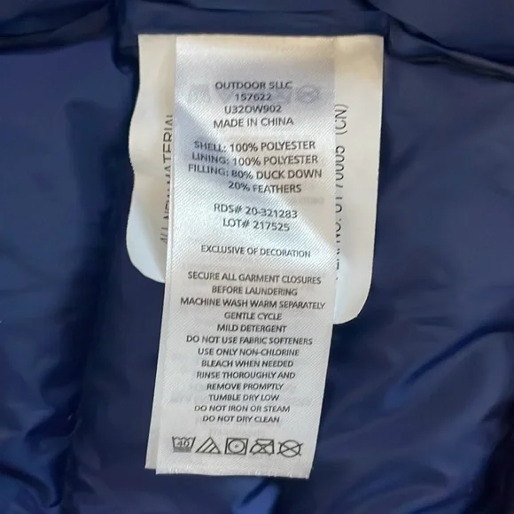 Eddie Bauer Down Puffer Jacket Size Large